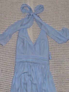 Ice Blue David’s Bridal Bridesmaids Dress